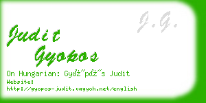judit gyopos business card